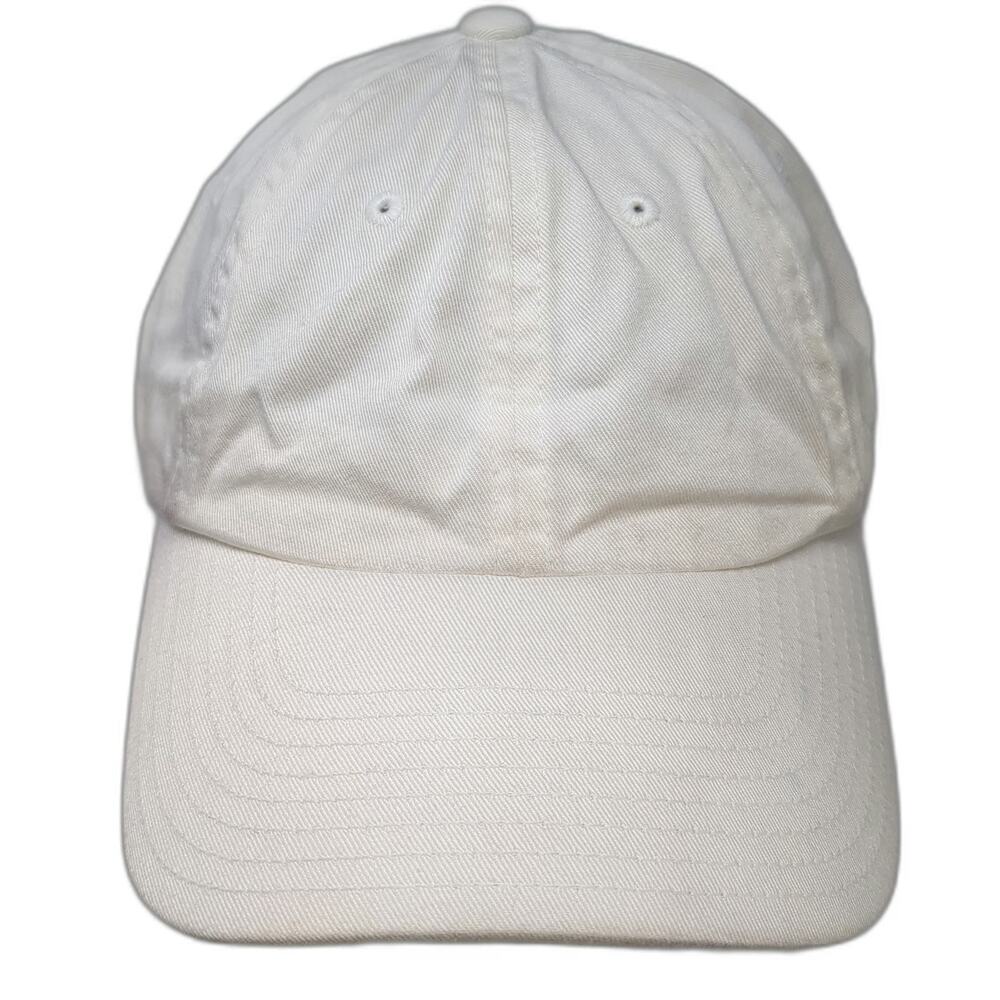 American Needle Baseball Cap White One Size Bamboo Cotton Slideback Plain Hat
